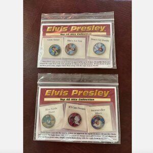 Set of 32 Elvis Top 40 Hits Uncirculated Colorized Quarters Coin Collect…